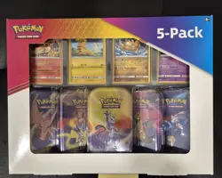 Pokemon TCG Kanto Power 5-Pack Mewtwo Mini Tin Set Sealed - Image 1