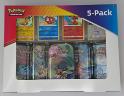 Lot of TWO Pokemon TCG Tin Kanto Power 5 Mini Tin Box Set Good Condition Sealed 820650100642 - Image 4
