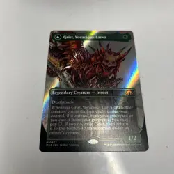 Grist, Voracious Larva Modern Horizons 3 Borderless Textured Foil Mythic Rare - Image 1