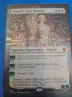 1x Elspeth, Sun's Nemesis Showcase Theros Beyond Death borderless MTG Magic x1 - Image 1