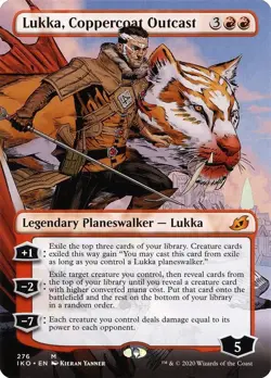 Lukka, Coppercoat Outcast (Borderless) Ikoria: Lair of Behemoths NM MTG Non-Foil - Image 1