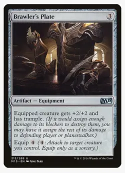 Brawler's Plate | MTG Magic 2015 | EDH Voltron Trample Equipment | NM/MINT - Image 1