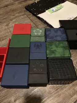 DECK BOX LOT: 12 Boxes All Heavy Duty Magic, Pokemon, One Piece TCG MTG - Image 1