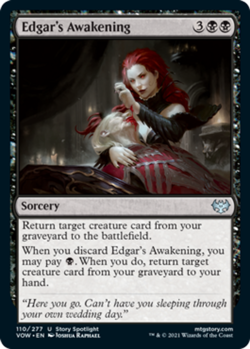 1x Edgar's Awakening - Innistrad: Crimson Vow - Near Mint, English - MTG! - Image 1