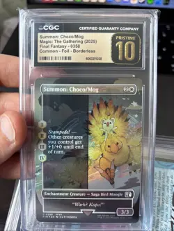 Summon: Choco/Mog (Borderless, Foil) - Final Fantasy - CGC Pristine 10 - Image 1