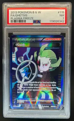 2013 Pokemon Black & White Plasma Freeze Ghetsis #115/116 PSA 7 - Image 1