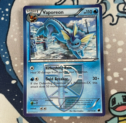 Vaporeon 20/116 Non Holo Black & White Plasma Freeze Pokemon Card 2013 LP - Image 1