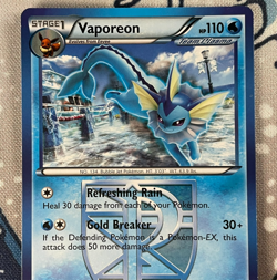 Vaporeon 20/116 Non Holo Black & White Plasma Freeze Pokemon Card 2013 LP - Image 2