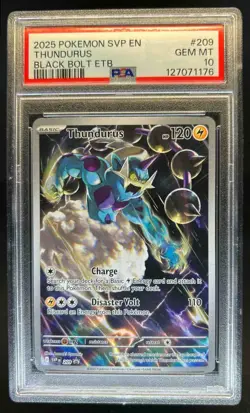 2013 Pokemon Black & White Plasma Freeze Thundurus #110/116 PSA 10 - Image 1
