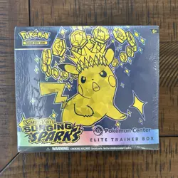 Surging Sparks Pokemon Center ETB Sealed Elite Trainer Box Pokemon TCG w/ Tear - Image 1