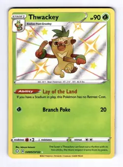 Thwackey Shining Fates: Shiny Vault #SV005 (2020) Holo NM Pokemon - Image 1