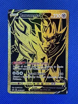 Zacian V SWSH076 + Zamazenta V SWSH077 2 Card Ultra Rare Pokemon Set - NM - Image 3