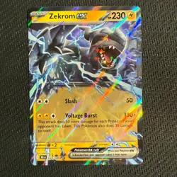 Zekrom ex 034/086 NM Double Rare Sv: Black Bolt Pokemon TCG - Image 1
