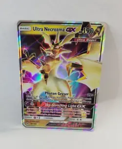 Ultra Necrozma GX 95/131 Forbidden Light Pokemon Holo ULTRA RARE NM Authentic - Image 1
