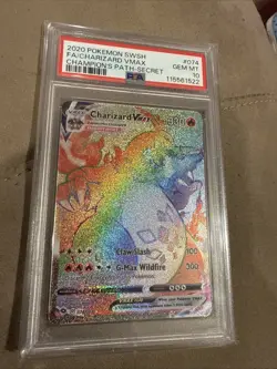 Pokemon Champions Path Charizard Vmax Rainbow PSA 10 - Image 2