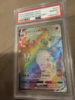 Pokemon Champions Path Charizard Vmax Rainbow PSA 10 - Image 3