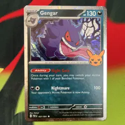 Pokemon TCG Halloween Trick Or Trade 2024 Gengar #57/91 Cosmos Uncommon - Image 2