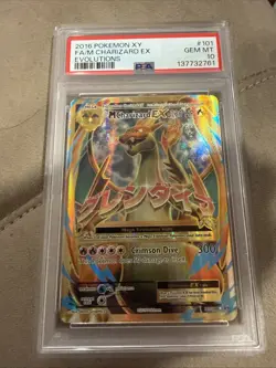 2016 Pokemon XY Evolutions M Charizard EX #101/108 PSA 10 - Image 1