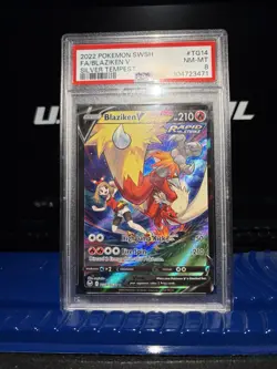 GRADED PSA 8 2022 Pokemon SWSH FA/Blaziken V Silver Tempest #TG14 - Image 1
