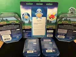 Pokemon TCG: Pokemon GO Bundle - Squirtle Collector’s Pin Box - X4 Tins - Sealed - Image 5