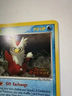 Pokemon TCG Delibird Team Rocket Returns Reverse Holo Rare 21/109 70 HP - Image 5