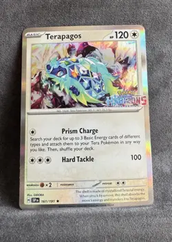 Terapagos 161/191 Sv08: Surging Sparks Stamps Promo Holo Pokemon TCG NM - Image 1
