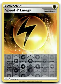 Speed L Energy 173/192 SWSH02: Rebel Clash Uncommon Reverse Holo Pokemon TCG NM - Image 1