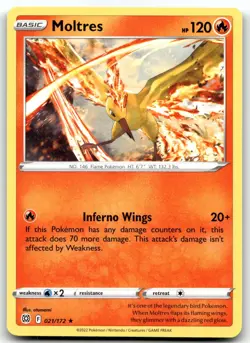 Moltres - 021/172 Deck Exclusives Promo Normal Pokemon TCG LP - Image 1