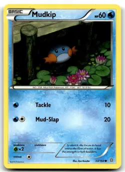 Mudkip 33/160 XY - Primal Clash Common Normal Pokemon TCG MP - Image 1