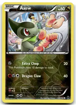 Axew (109) 109/162 XY - BREAKthrough Common Reverse Holo Pokemon TCG LP - Image 1