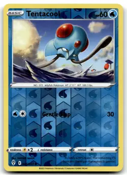 Tentacool 026/203 SWSH07: Evolving Skies Common Reverse Holo Pokemon TCG NM - Image 1