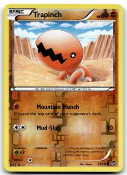 Trapinch 53/111 XY - Furious Fists Common Reverse Holo Pokemon TCG LP - Image 1