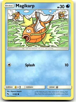 Magikarp 15/68 Hidden Fates Common Normal Pokemon TCG LP - Image 1
