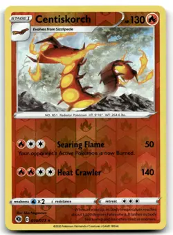 Centiskorch 10/73 Champion's Path Holo Rare Reverse Holo Pokemon TCG LP - Image 1