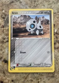 Aron 50/109 Ruby and Sapphire Regular Pokemon TCG Near Mint - Image 1