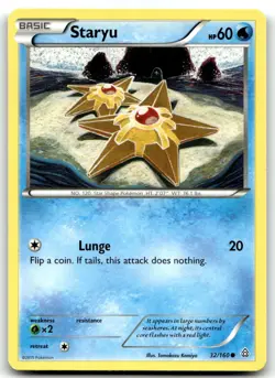 Staryu 32/160 XY - Primal Clash Common Normal Pokemon TCG MP - Image 1