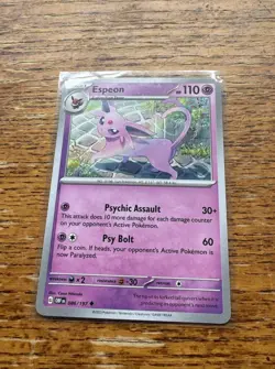 Espeon 086/197 Sv03: Obsidian Flames Regular Pokemon TCG Near Mint NM - Image 1