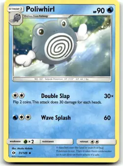 Poliwhirl 31/149 SM Base Set Uncommon Normal Pokemon TCG MP - Image 1