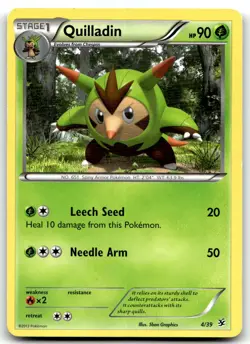Quilladin 4/39 Kalos Starter Set Common Normal Pokemon TCG HP - Image 1