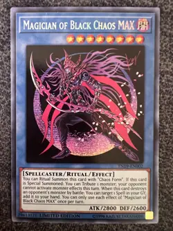 Yugioh Magician of Black Chaos MAX TN19-EN002 Prismatic Secret Rare Limited NM - Image 1