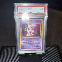 PSA 9 Mewtwo-Glossy 150 Cd Promo Tcg 1999 Pokemon Japanese Cd Promo - Image 1