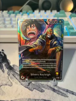 One Piece Silvers Rayleigh #OP12-001 Alt Art Legacy Of The Masters English - Image 1