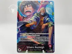 Silvers Rayleigh OP12-001 Alt Art Leader One Piece TCG English NM - Image 1