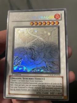 Black Rose Dragon (Ghost Rare) Csoc-En039 Crossroads of Chaos 1st Edition - Image 1