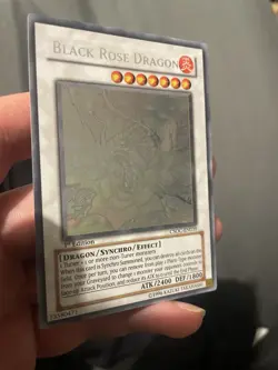 Black Rose Dragon (Ghost Rare) Csoc-En039 Crossroads of Chaos 1st Edition - Image 2