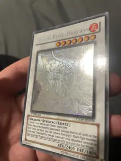 Black Rose Dragon (Ghost Rare) Csoc-En039 Crossroads of Chaos 1st Edition - Image 3