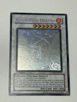 Black Rose Dragon (Ghost Rare) CSOC-EN039 Crossroads of Chaos 1st Edition - Image 2