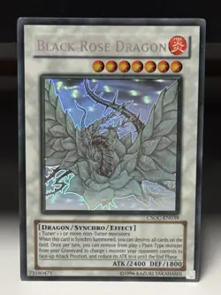Yugioh! LP Black Rose Dragon - CSOC-EN039 - Ghost Rare - Unlimited Edition Light - Image 1