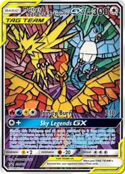 Moltres & Zapdos & Articuno GX - SM210 - Pokemon Sun & Moon Promo Rare Card NM - Image 1