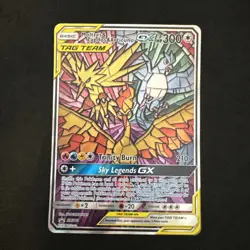 Moltres Zapdos Articuno GX TAG TEAM SM210 (NM/M) Black Star PROMO Pokemon Cards - Image 1